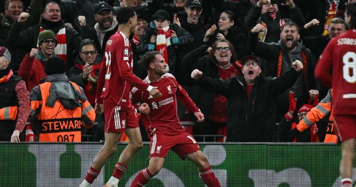 Alexis Mac Allister y Julián Álvarez festejaron en la fecha de Champions League