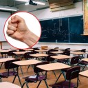 Papá se aloca y le suelta trancazo a chamaco por video de TikTok en escuela de Argentina