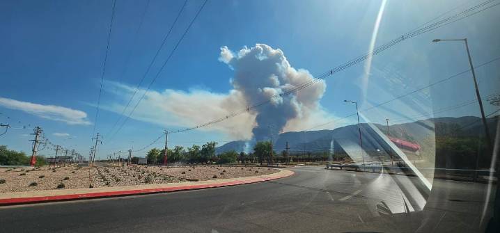 Defensa Civil pidió no acercarse a la zona de incendios en el sur de la Capital