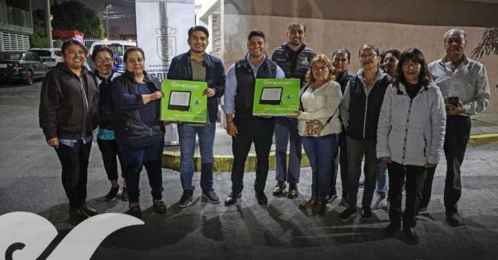 Refuerzan vigilancia en fraccionamiento Malinalli II; entregan reflectores