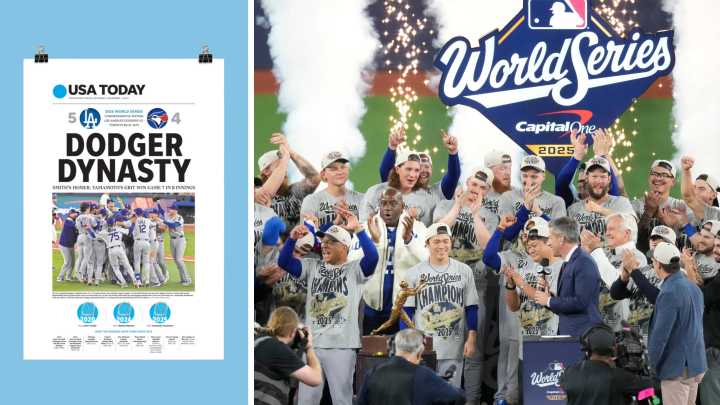 Los Angeles Dodgers 2025 World Series championship print