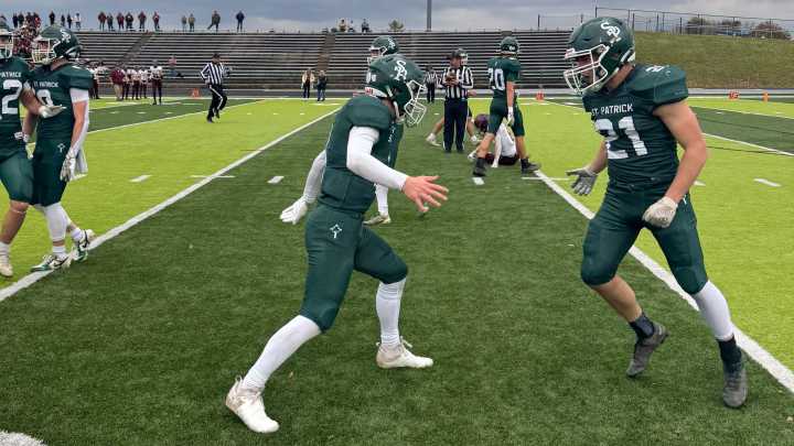 Four downs from Portland St. Patrick football's state semifinal win