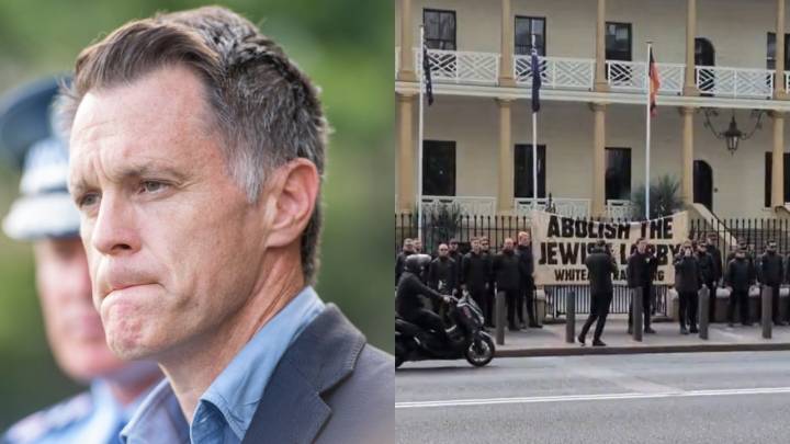 NSW Premier Chris Minns unaware of chain of commands that allowed 'naked form of racism' neo