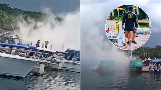 Cincos marinos heridos tras explosión en Cozumel