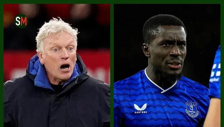 Everton kept in the dark after Moyes confirms Gueye red card appeal