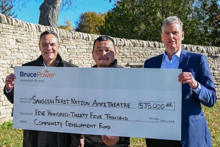 Kinectrics donated $500,000 to the Saugeen Amphitheatre restoration