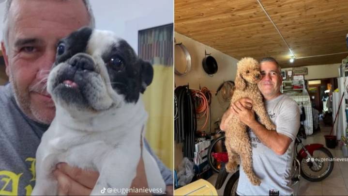 Viral: instala aires y a cambio se toma con los perros de las casas en donde trabajó