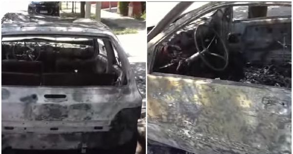 Se conoció qué provocó el incendio del auto en B° Miraflores: "Se salvó de milagro"