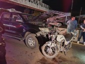 Accidente en Gómez Palacio deja a motociclista gravemente herido
