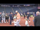 Clayton Kershaw, Mookie Betts celebrate with families