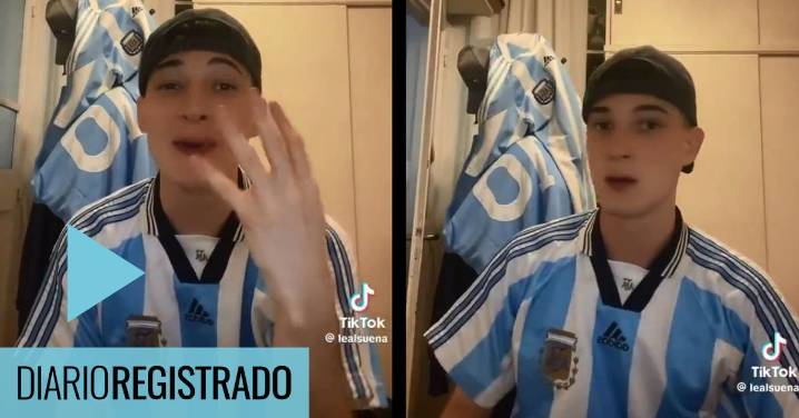 Grababa una nueva canción para la Selección hasta que entró su madre a la pieza y pasaron cosas