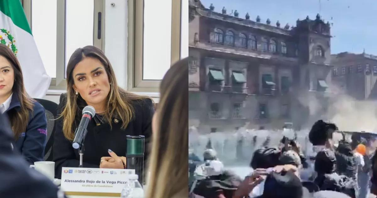 Alcaldesa de Cuauhtémoc denuncia irregularidades en detenciones y omisión de Comisión de Derechos en marcha