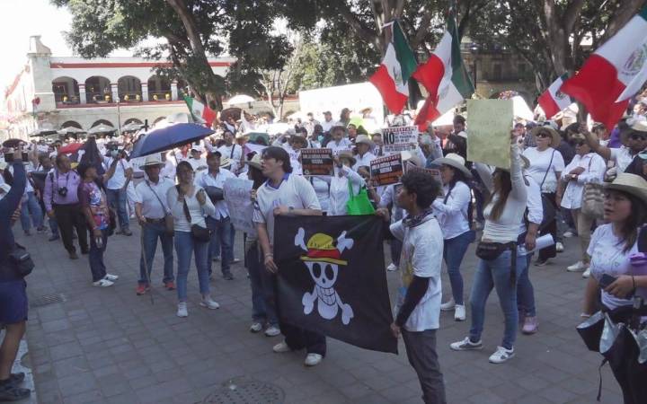Marcha en Oaxaca la Generación Z: “Queremos un México seguro”