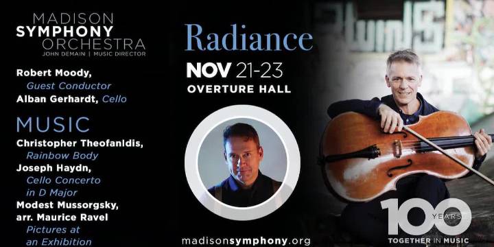 Madison Symphony Orchestra's 100th season continues with "Radiance"