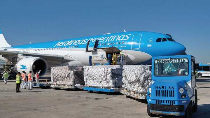 Argentina fue uno de los países que registró mayor incremento de carga aérea en agosto