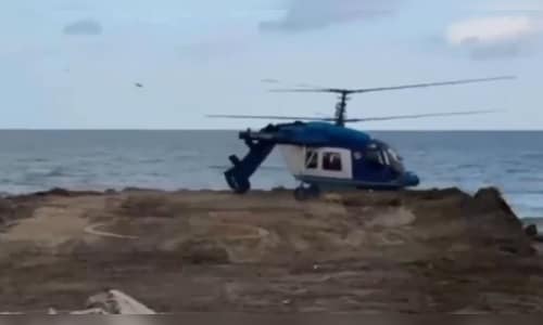 On camera, Russian chopper breaks into 2 before exploding in flames; 5 killed
