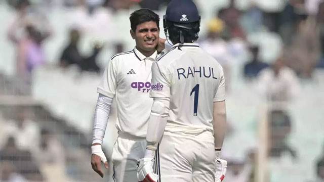 Shubman Gill retires hurt after neck strain scare in Kolkata test