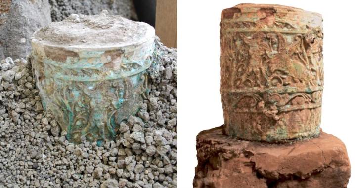 Egyptian Vase Found In Ruins Of Pompeii 'Street Kitchen'