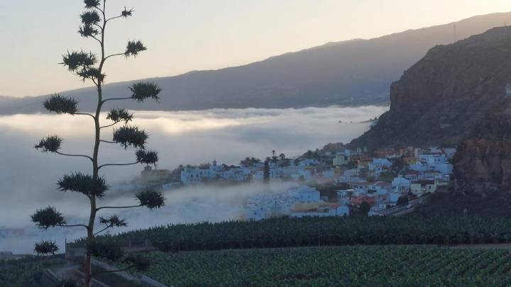 Un espectacular mar de nubes sorprende a los vecinos del norte de Tenerife