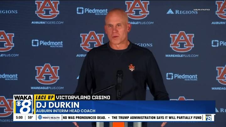 Auburn interim coach DJ Durkin, Athletic Director John Cohen address future of football program