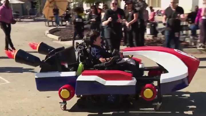 Boy, 10, paralyzed in Oakland shooting gets custom Halloween costume