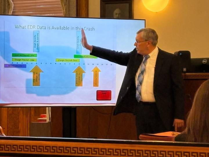 Christopher Baldner murder trial: Witness says data showed former trooper hit Goods’ vehicle