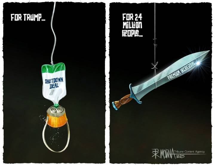 Cartoon: Put your mask on first