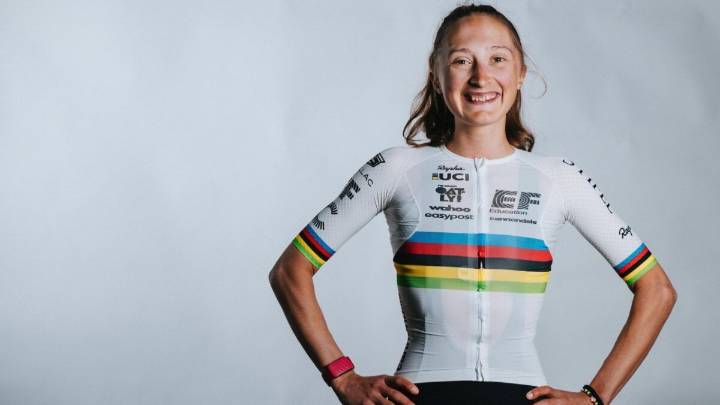Magdeleine Vallieres, campeona mundial de ciclismo: «Ojalá pueda servir de inspiración a muchas chicas para que sean ciclistas»
