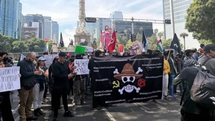 Generación Z protesta en la CDMX contra la inseguridad en el país; policías les impidieron llegar al Zócalo