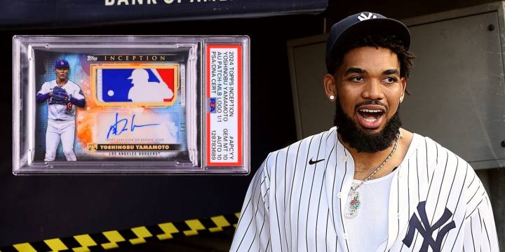 Karl-Anthony Towns auctions Yoshinobu Yamamoto card for 72 thousand dollars