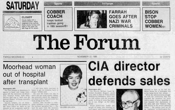 Today in History: Area cheer teams ban human pyramids after death of NDSU cheerleader