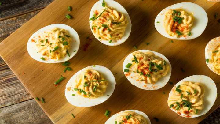 The Rich Deviled Egg Addition That Loads Up The Appetizer With Umami