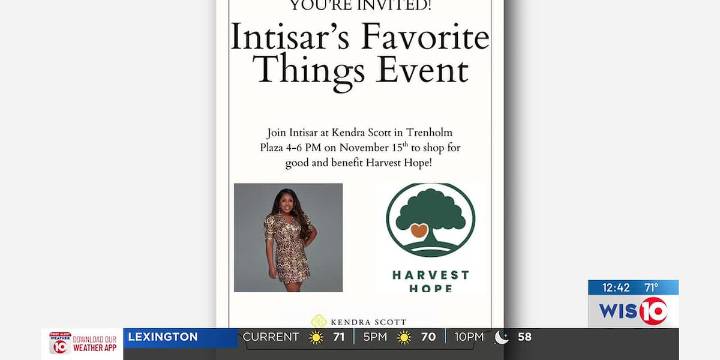 'Intisar's Favorite Things' event to help benefit Harvest Hope
