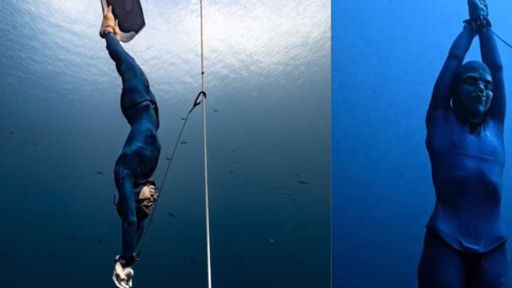 La apneista colombiana Sofía Gómez marcó un nuevo récord panamericano: hizo la inmersión más profunda con 107 metros