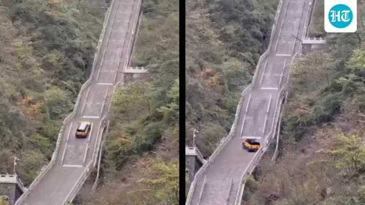 Chinese SUV fails Range Rover’s ‘Stairway to Heaven’ stunt, crashes guardrail
