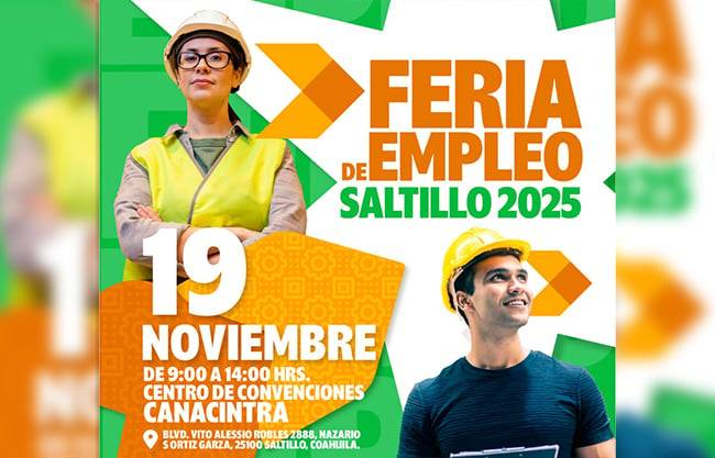 Ofertan vacantes por hasta 60 mil al mes en feria del empleo en Saltillo