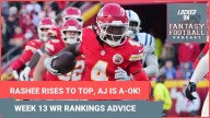 Rashee Rice RISES to TOP, A.J. Brown stays HOT: WEEK 13 fantasy football WR RANKINGS, lineup advice
