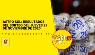 Astro Sol: resultados sorteo del jueves 27 de noviembre