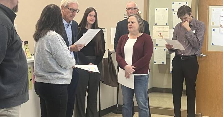 Governor Tony Evers visits UW-Eau Claire food pantry amidst increased demand