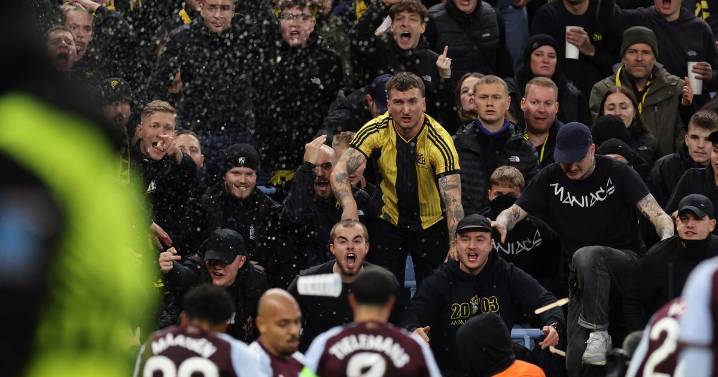 Young Boys apologise after crowd trouble at Aston Villa with player hit by object