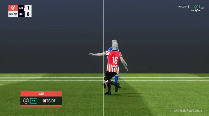 El milimétrico fuera de juego que impidió el empate del Real Oviedo en San Mamés