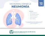 Refuerza IMSS Hidalgo acciones de prevención por Día Mundial contra la Neumonía
