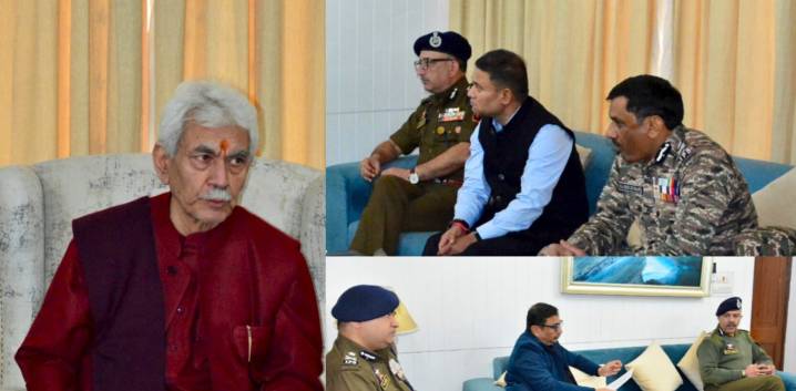 LG Manoj Sinha Reviews Security, Operational Preparedness
