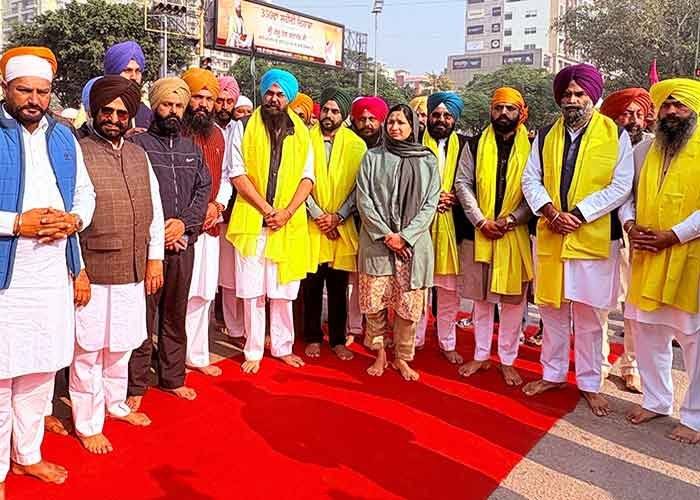 Nagar Kirtan from Talwandi Sabo Arrives in Mohali, Departs for Sri Anandpur Sahib with Devotion and Reverence