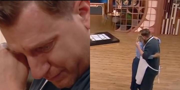Maxi López se quebró en Masterchef al hablar de sus hijos y Wanda Nara lo consoló ante las cámaras