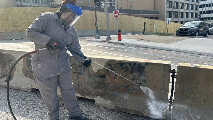 Kansas City wages war against graffiti as businesses say it drives visitors away