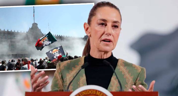“Había mucho adulto, poco joven”: Sheinbaum acusa infiltración de grupos violentos y figuras políticas en marcha de Generación Z