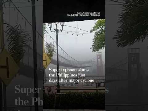 Super typhoon slams the Philippines just days after cyclone