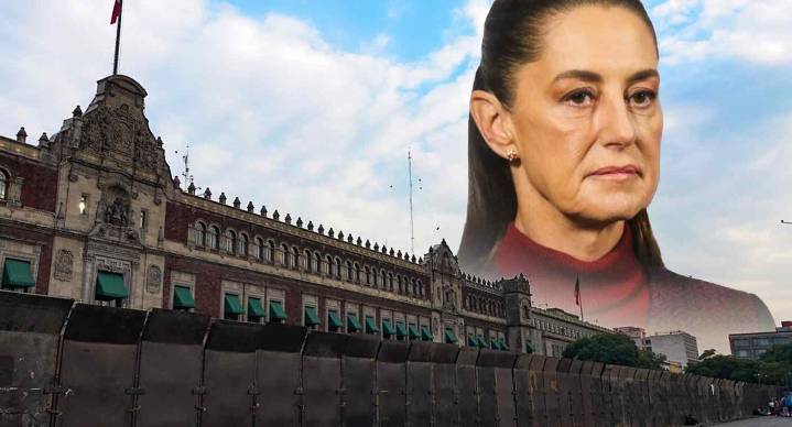 Es mejor a que haya un enfrentamiento: Sheinbaum defiende colocación de vallas metálicas en Palacio Nacional