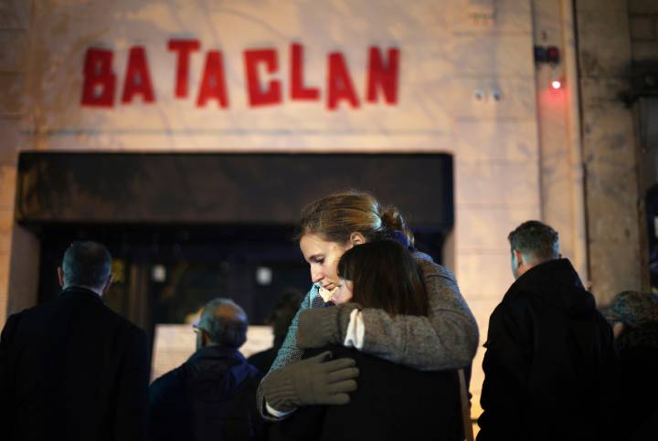 France honors victims 10 years after attacks at Bataclan concert hall, cafes and national stadium